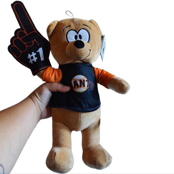 Good Stuff Giants Baseball Logo Teddy Bear Stuffed Animal - Picture 1 of 8